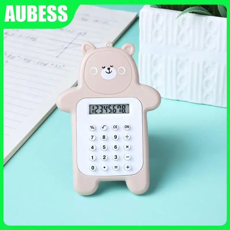 Portable Calculator Battery Powered Mini Calculator Bear Shape Scientific Calculator Cartoon Accounting Tool For School Students
Portable Calculator Battery Powered Mini Calculator Bear Shape Scientific Calculator Cartoon Accounting Tool For School Students