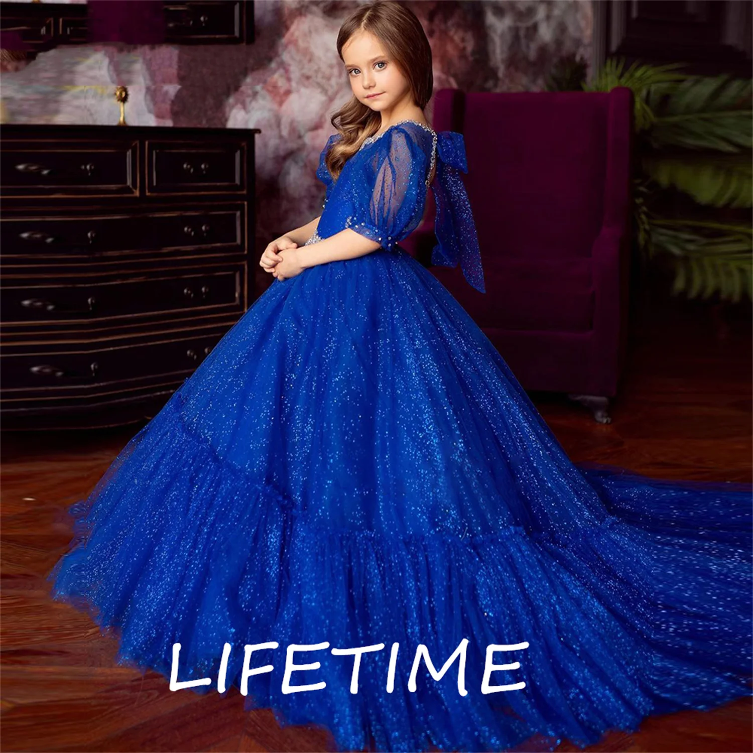 Puffy Lace Baby Girl Party Dress Kids Layers Flower Girl Dresses Hi-Low Princess Dress Cute First Communion Gowns
Puffy Lace Baby Girl Party Dress Kids Layers Flower Girl Dresses Hi-Low Princess Dress Cute First Communion Gowns