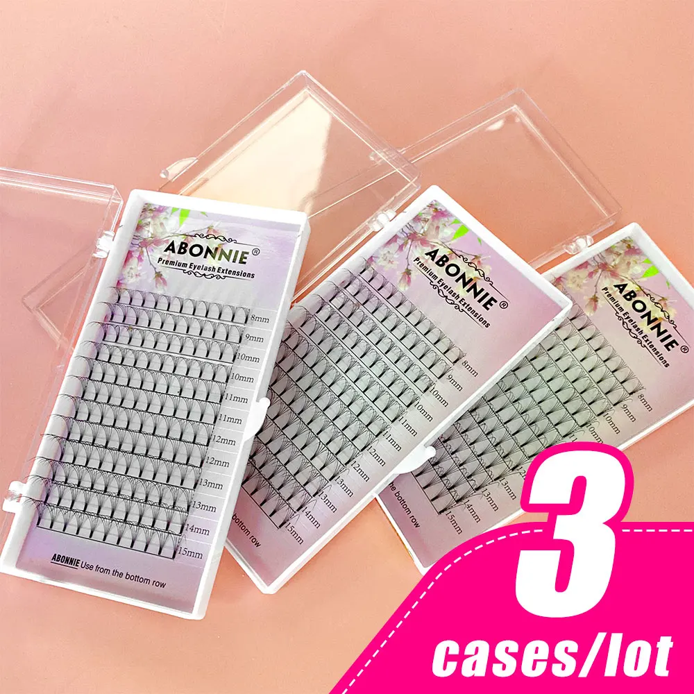 Abonnie 3 Cases Premade Russian Volume Fans Mink Eyelashes Short Stem Lash Premade Volume Fans Extensions Supplies
Abonnie 3 Cases Premade Russian Volume Fans Mink Eyelashes Short Stem Lash Premade Volume Fans Extensions Supplies
