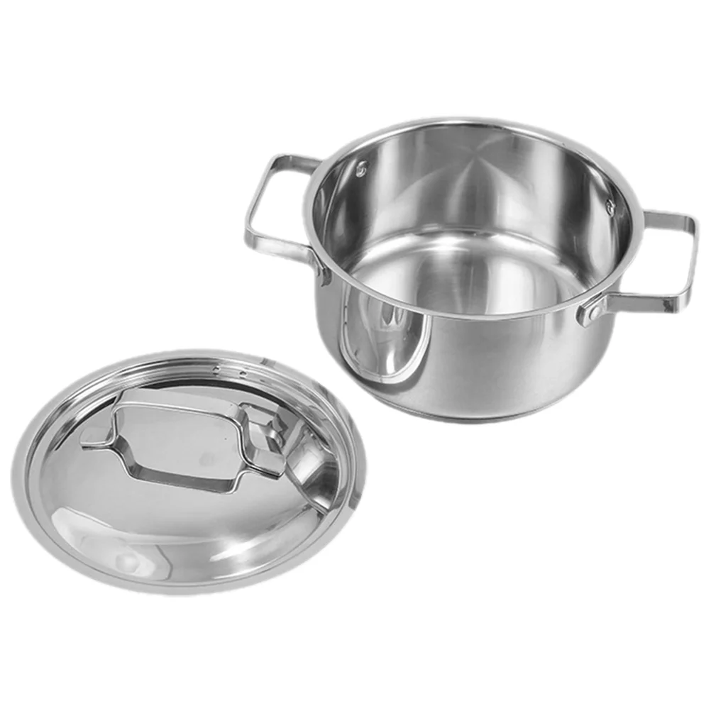 Stainless Steel Soup Pot Multipurpose Cooking Pot Heat Resistant Stewing Pot Home Supply
Stainless Steel Soup Pot Multipurpose Cooking Pot Heat Resistant Stewing Pot Home Supply