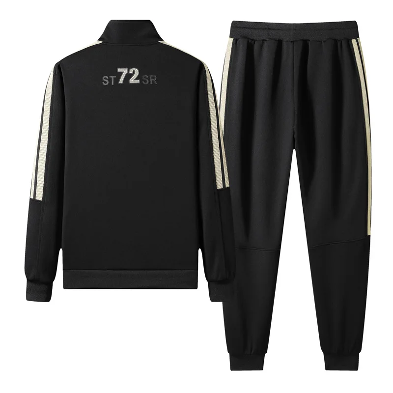 2 Piece Men's Casual Autumn Sportswear Zipper Stripe Jacket Jogging Pants Gym Long Sleeve Tracksuit Outdoor Fitness Sports Suit
2 Piece Men's Casual Autumn Sportswear Zipper Stripe Jacket Jogging Pants Gym Long Sleeve Tracksuit Outdoor Fitness Sports Suit
