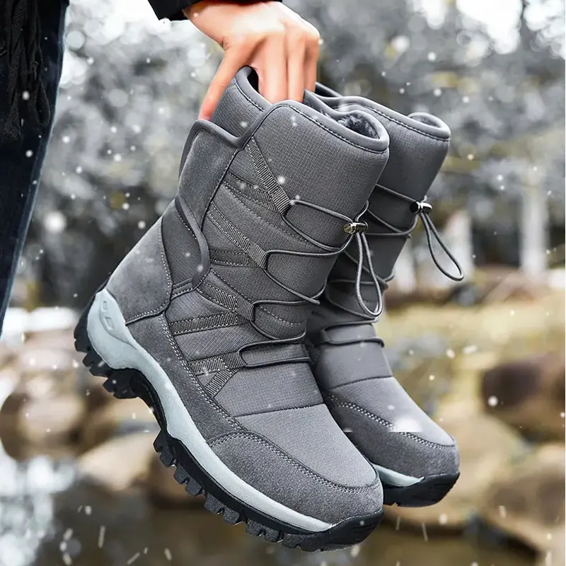 Men's Winter High-top Hiking Boots Outdoor Plus Velvet Thick Warm Walking Shoes Waterproof Comfortable Non-slip Sports Shoes
Men's Winter High-top Hiking Boots Outdoor Plus Velvet Thick Warm Walking Shoes Waterproof Comfortable Non-slip Sports Shoes