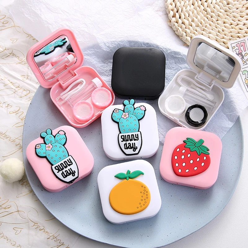 Fashion Mini Contact Lens Cases Box Storage Holder Women Men Animal Bear Fruit Colored Contacts Lens Container Travel Lens Kit
Fashion Mini Contact Lens Cases Box Storage Holder Women Men Animal Bear Fruit Colored Contacts Lens Container Travel Lens Kit