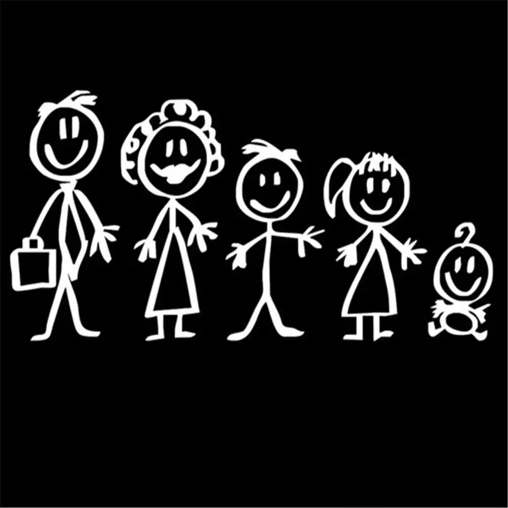 Car Stickers Cartoon Big Family Car Styling for Dad Mom Brother Sister Kids Pattern Car Window Decal PVC,21CM*9CM
Car Stickers Cartoon Big Family Car Styling for Dad Mom Brother Sister Kids Pattern Car Window Decal PVC,21CM*9CM