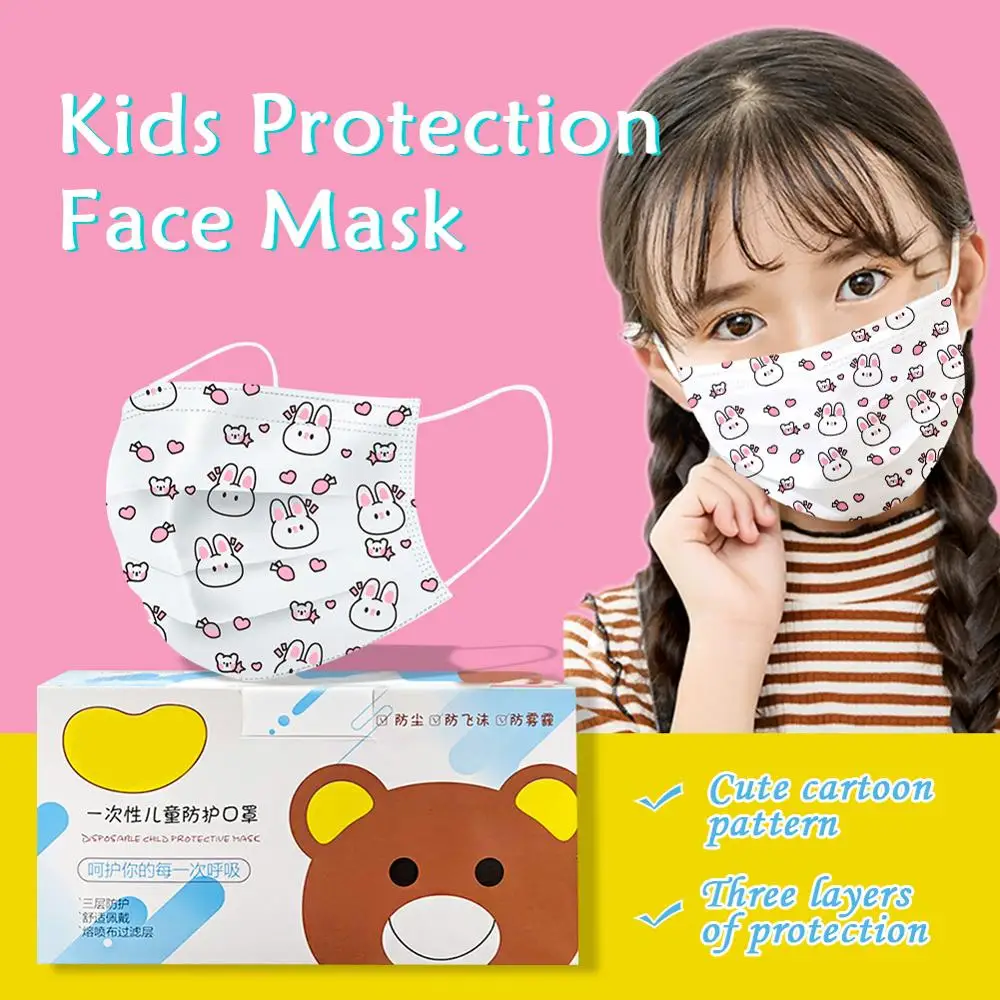 50pcs/Lot Cute 3-Ply Kids Disposable Elastic Face Mask Child Safety Lovely Cartoon 4 styles Anti Dust Breathable Mouth Mask
50pcs/Lot Cute 3-Ply Kids Disposable Elastic Face Mask Child Safety Lovely Cartoon 4 styles Anti Dust Breathable Mouth Mask