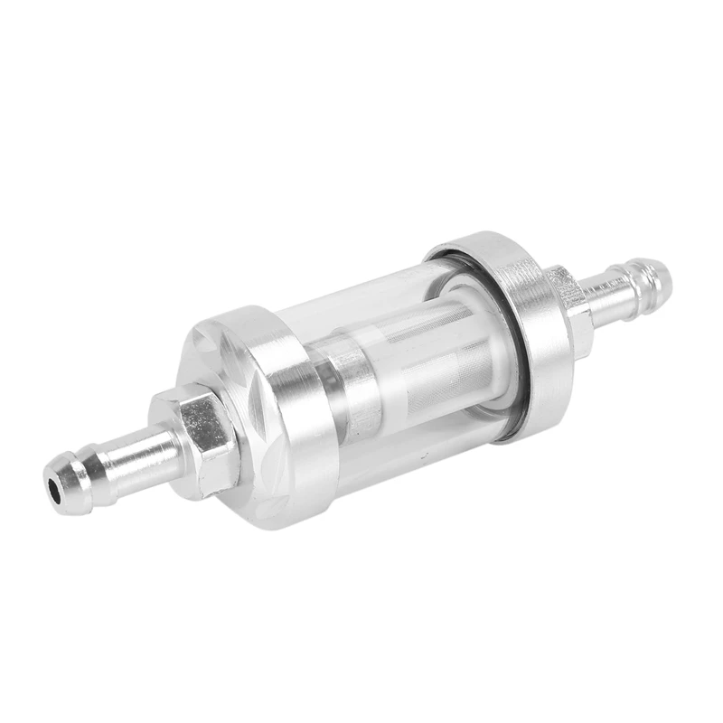 Universal Chrome Glass Fuel Petrol crude oil engine Inline Filter 5/16 "8mm Silver for Motorcycles
Universal Chrome Glass Fuel Petrol crude oil engine Inline Filter 5/16 "8mm Silver for Motorcycles