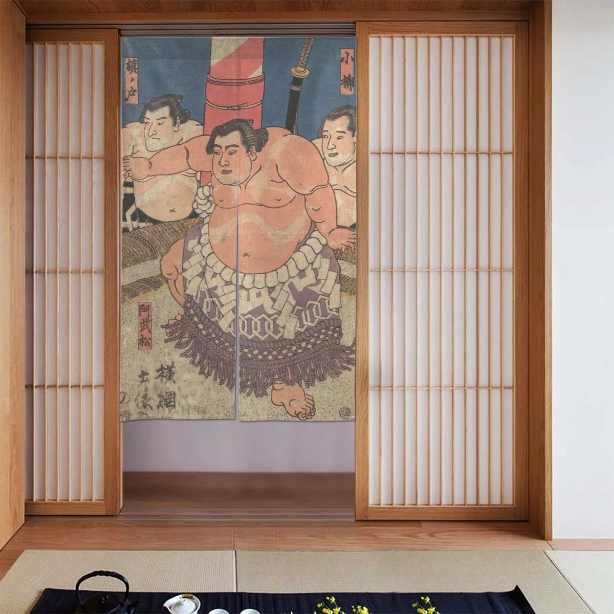Ukiyo-e Japanese Door Curtain Traditional Painting Separate Tapestry Cotton Linen Curtain Panels for Partition Home Decorations
Ukiyo-e Japanese Door Curtain Traditional Painting Separate Tapestry Cotton Linen Curtain Panels for Partition Home Decorations