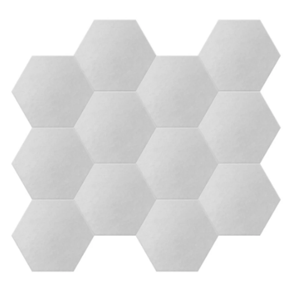 12 Pcs Polyester Fiber Sound-Absorbing Panels Hexagonal Sound Insulation Pads For Sound Insulation And Sound Treatment
12 Pcs Polyester Fiber Sound-Absorbing Panels Hexagonal Sound Insulation Pads For Sound Insulation And Sound Treatment
