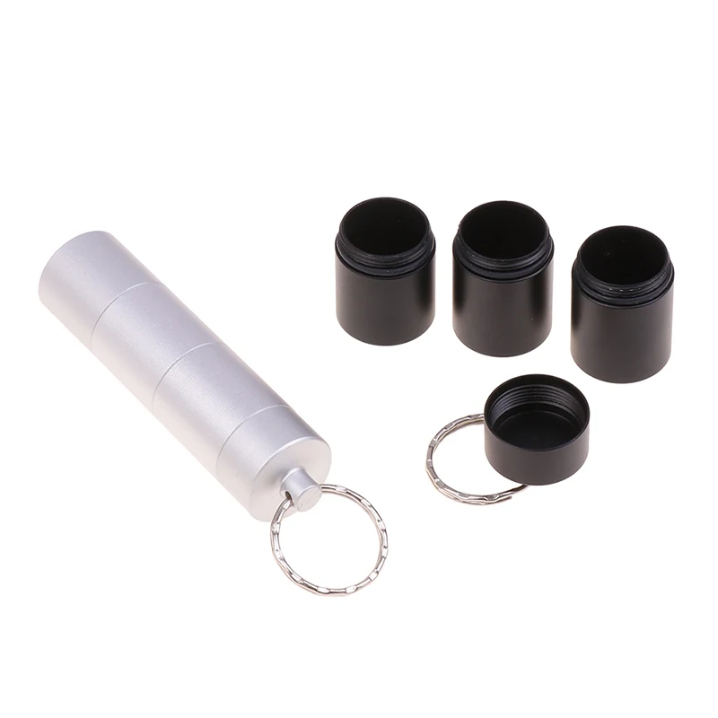 1Pc Outdoor Sports Portable Pill Cases Aluminum Alloy Waterproof Pill Box Medicine Storage Case Bottle With Keychain Travel Kits
1Pc Outdoor Sports Portable Pill Cases Aluminum Alloy Waterproof Pill Box Medicine Storage Case Bottle With Keychain Travel Kits