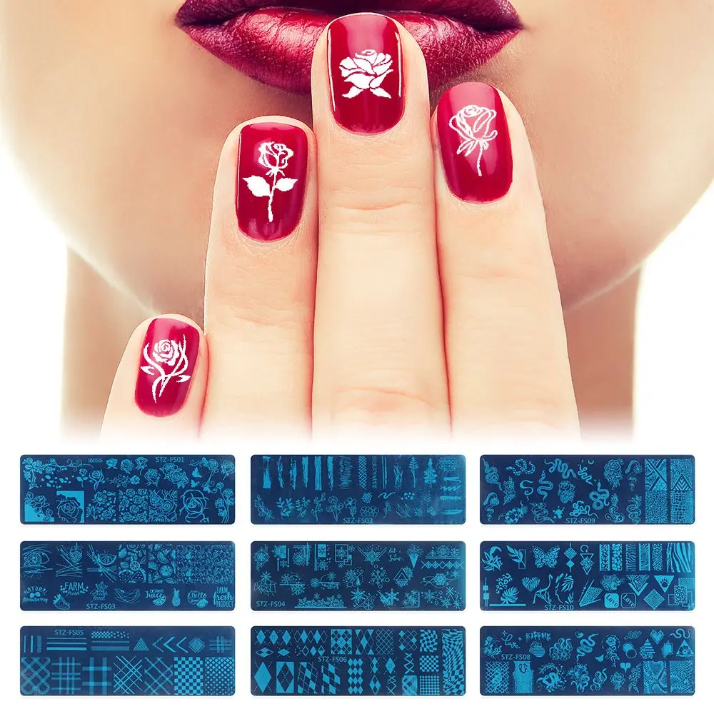 Snake Stamping Plates Nail Polish Template Animal Printing Tiger Leopard Flower Geometry Manicure Stencils Accessories
Snake Stamping Plates Nail Polish Template Animal Printing Tiger Leopard Flower Geometry Manicure Stencils Accessories