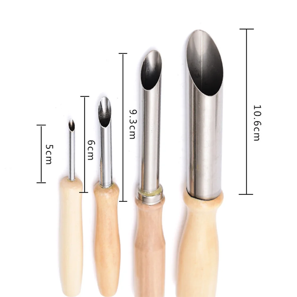 4pcs Assorted Varied Size Compact Sculpture Ceramic DIY Sculpting Tool Stainless Steel Round Drilling Pottery Hole Cutter Set
4pcs Assorted Varied Size Compact Sculpture Ceramic DIY Sculpting Tool Stainless Steel Round Drilling Pottery Hole Cutter Set