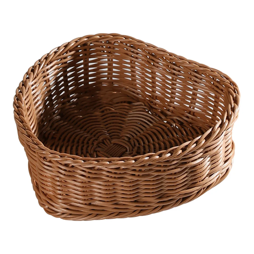 Heart-Shaped Storage Tray Fruit Snacks Basket Plastic Food Containers Multi-purpose Imitation Woven Wedding Decoration Wicker
Heart-Shaped Storage Tray Fruit Snacks Basket Plastic Food Containers Multi-purpose Imitation Woven Wedding Decoration Wicker
