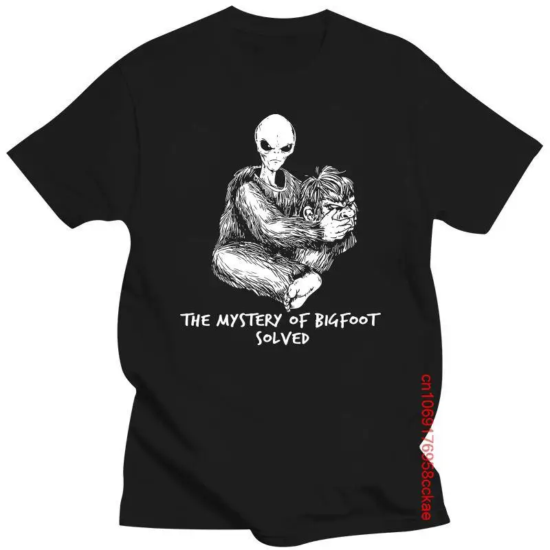 New Funny Bigfoot Tops Tee Hip-hop T Shirt Mystery Of Big Foot Alien UFO T-Shirt Loose Size
New Funny Bigfoot Tops Tee Hip-hop T Shirt Mystery Of Big Foot Alien UFO T-Shirt Loose Size