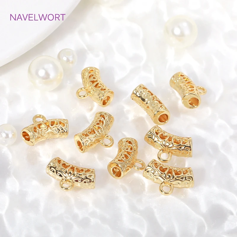 18K Gold Plated Brass Curved Tube Bead With Ring Metal Tube Beads Connector For Jewelry Making Supplies DIY Necklace Accessories
18K Gold Plated Brass Curved Tube Bead With Ring Metal Tube Beads Connector For Jewelry Making Supplies DIY Necklace Accessories