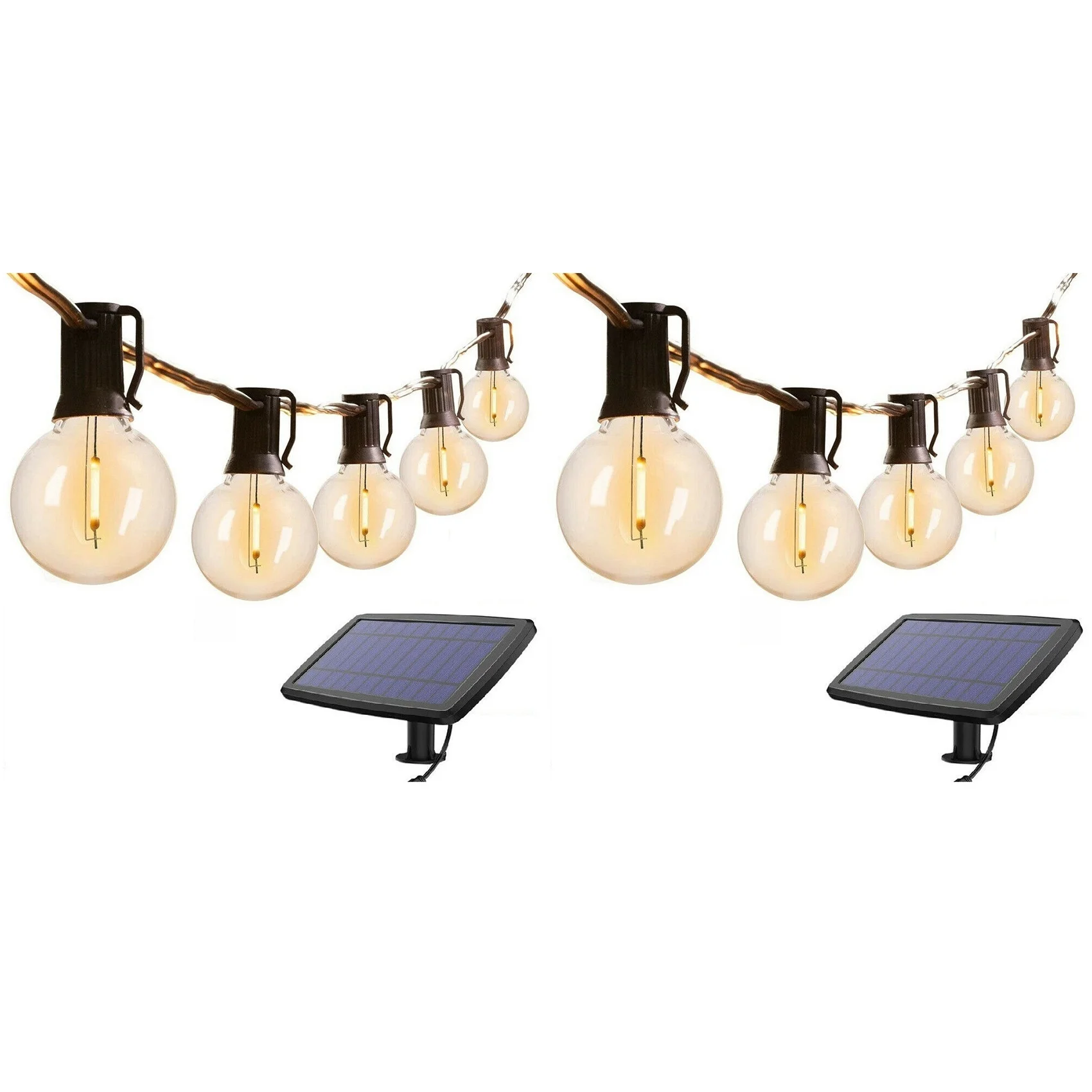 2X G40 Solar Powered 18Ft Outdoor Patio Globe String Lights Bistro Yard Decoration 10 Bulbs
2X G40 Solar Powered 18Ft Outdoor Patio Globe String Lights Bistro Yard Decoration 10 Bulbs