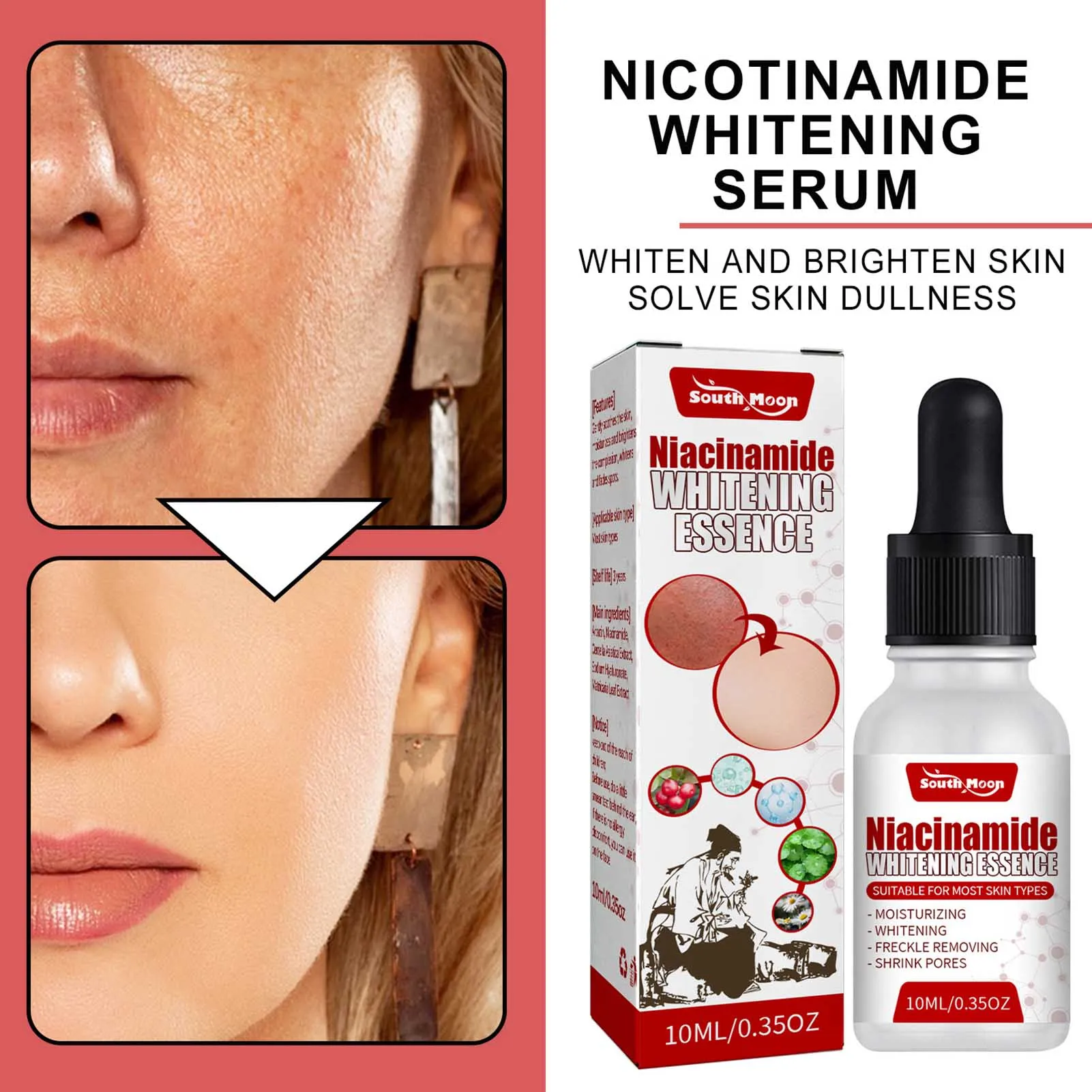 2/3/4/5/10PCS Nicotinamide Serum Whitening Face Serum Essence Moisturizing Anti-Aging Anti-Wrinkle Shrink Pores Skin Care Serum
2/3/4/5/10PCS Nicotinamide Serum Whitening Face Serum Essence Moisturizing Anti-Aging Anti-Wrinkle Shrink Pores Skin Care Serum