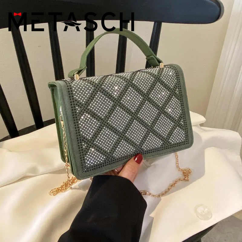 METASCH Diamond Chain Bag Women's Bag 2022 New Fashion Fashion Small Square Bag Simple Ins Shoulder Messenger Bag Crossbody Bag
METASCH Diamond Chain Bag Women's Bag 2022 New Fashion Fashion Small Square Bag Simple Ins Shoulder Messenger Bag Crossbody Bag