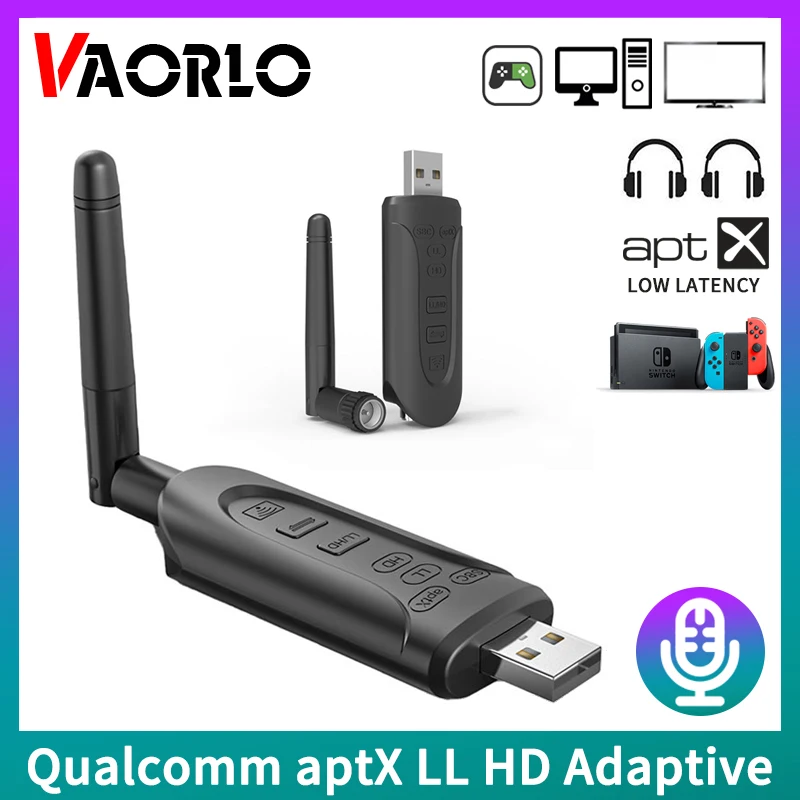 CSR Bluetooth 5.3 Audio Transmitter QCC3056 USB 3.5MM AUX Qualcomm Multi-point Wireless Adapter AptX LL HD Adaptive Music Dongle
CSR Bluetooth 5.3 Audio Transmitter QCC3056 USB 3.5MM AUX Qualcomm Multi-point Wireless Adapter AptX LL HD Adaptive Music Dongle