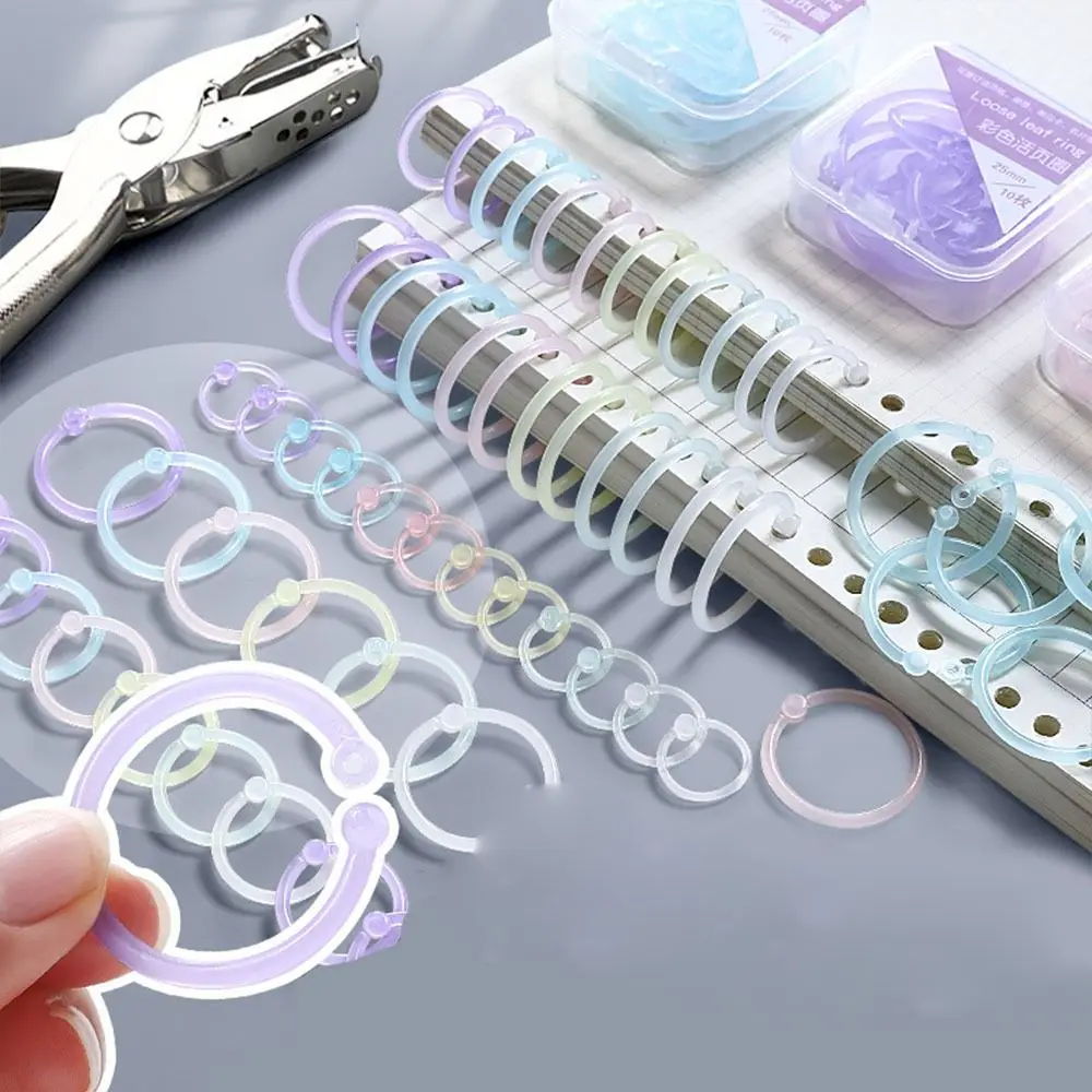 10/15/32Pcs Mini Plastic Loose Leaf Ring Multifunctional Colorful Circle Ring Notebook Stationery Binding Supplies
10/15/32Pcs Mini Plastic Loose Leaf Ring Multifunctional Colorful Circle Ring Notebook Stationery Binding Supplies