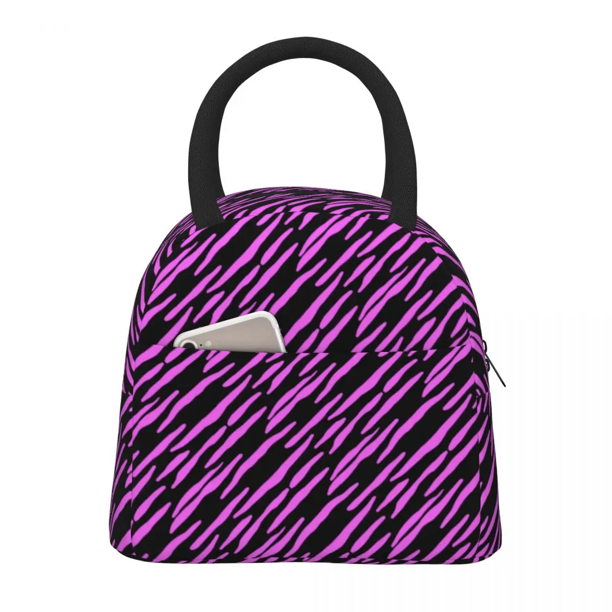 Pink Zebra Lunch Bag Stripes Print Retro Lunch Box Travel Convenient Tote Food Bags Graphic Cooler Bag
Pink Zebra Lunch Bag Stripes Print Retro Lunch Box Travel Convenient Tote Food Bags Graphic Cooler Bag