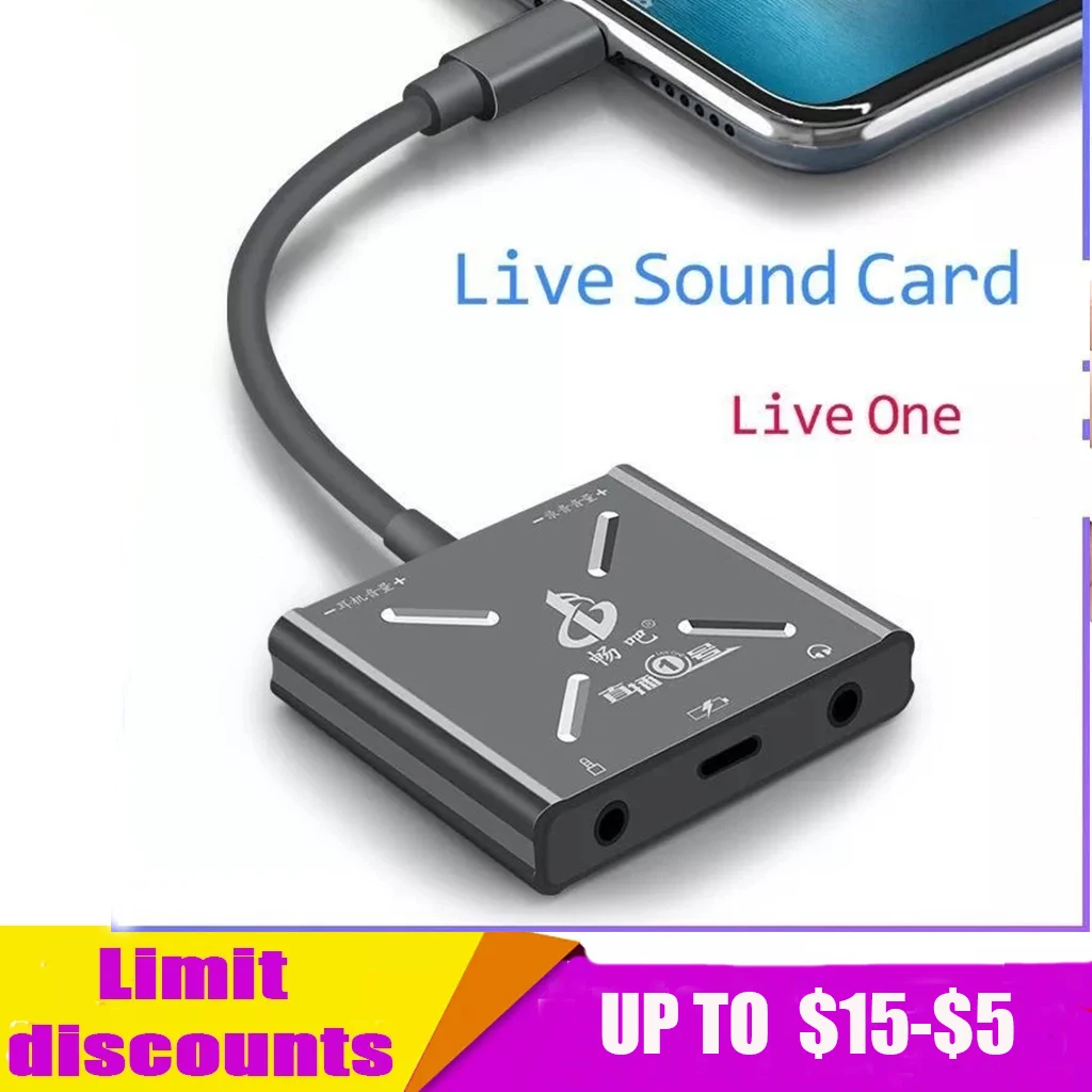 Missgoal External 8 Pin Live Sound Card Speaker Audio Interface Adapter For Iphone Android Headphone High Quality Live Converter
Missgoal External 8 Pin Live Sound Card Speaker Audio Interface Adapter For Iphone Android Headphone High Quality Live Converter