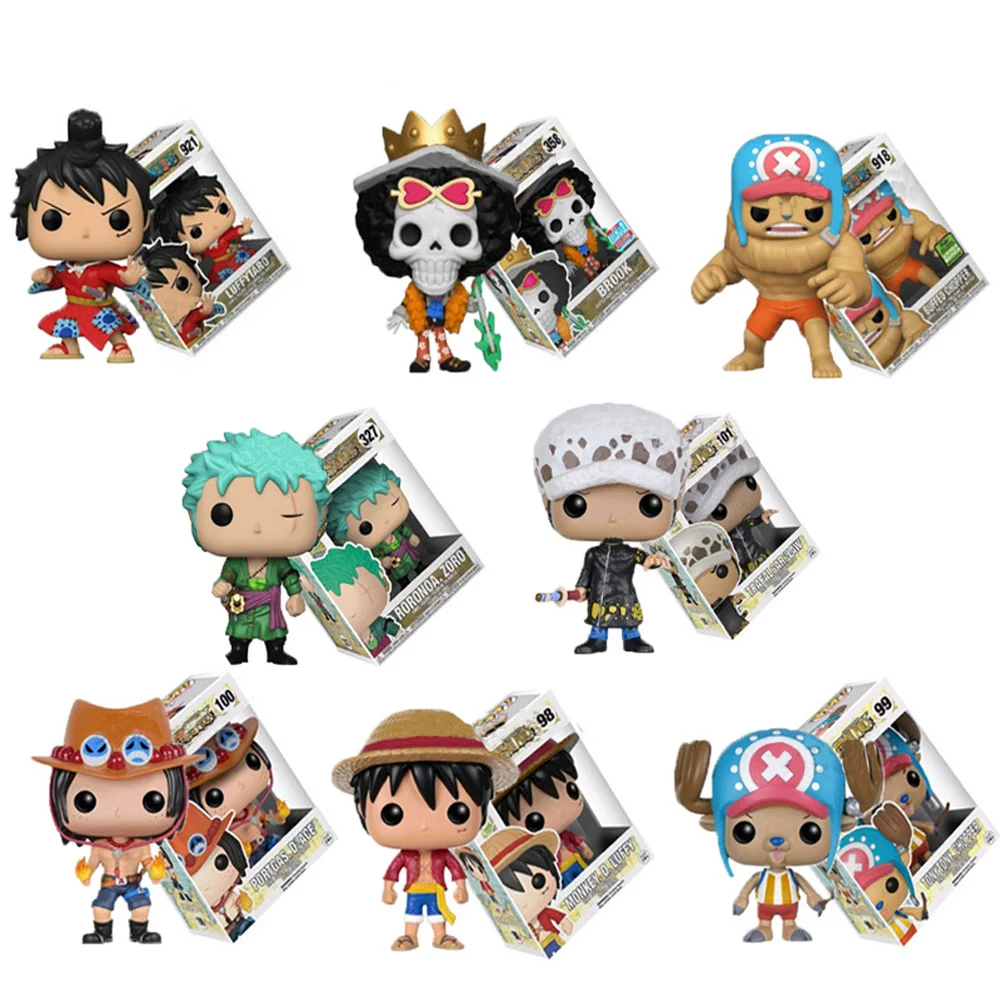 

Фигурка поп-Аниме Luffy & Chopper & ACE & Law & ZORO & Brook & Usopp фигурка виниловая Кукла Коллекционные игрушки