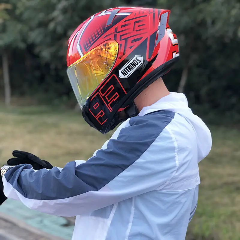 Full Face Motorcycle Helmet Red Helmet Riding Motocross Racing Motobike Helmet ECE Approved Women Safety Hat
Full Face Motorcycle Helmet Red Helmet Riding Motocross Racing Motobike Helmet ECE Approved Women Safety Hat