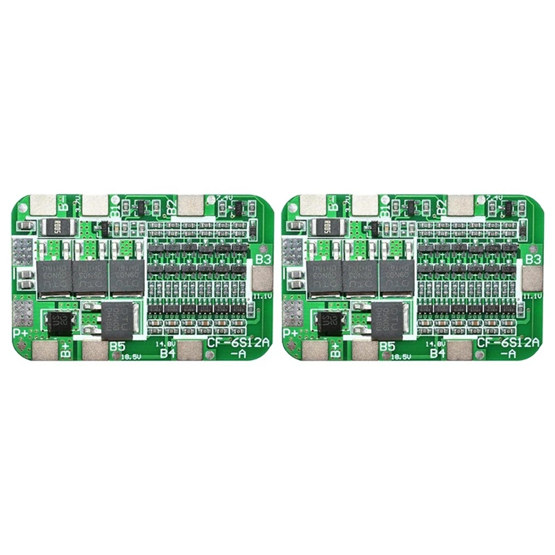 6Pcs 6S 15A 24V PCB BMS Charger Protection Board For 6 18650 Li-Ion Lithium Battery Cell Module DIY Kit
6Pcs 6S 15A 24V PCB BMS Charger Protection Board For 6 18650 Li-Ion Lithium Battery Cell Module DIY Kit