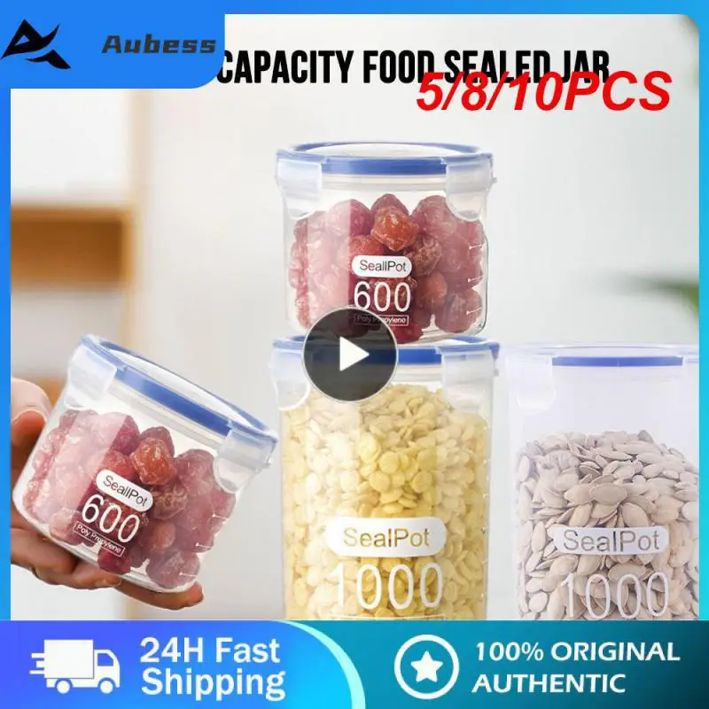 5/8/10PCS Moisture-proof Storage Jars Small Clear Container Large-capacity Food Sealed Jars Keep Fresh Kitchen Accessories
5/8/10PCS Moisture-proof Storage Jars Small Clear Container Large-capacity Food Sealed Jars Keep Fresh Kitchen Accessories