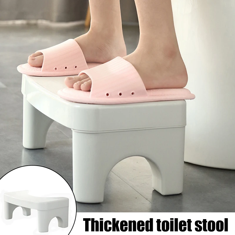 

Toilet Step Stool Plastic Multipurpose Footrest Toddler Potty Training Aid for Bathroom Kitchen wzpi