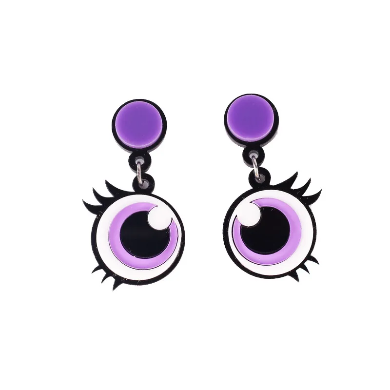 Creative Weird Big Eyes Acrylic Earrings for Women Funny Purple Eye Stud Earrings Dangle Drop Fashion Cute Women Jewelry Party
Creative Weird Big Eyes Acrylic Earrings for Women Funny Purple Eye Stud Earrings Dangle Drop Fashion Cute Women Jewelry Party