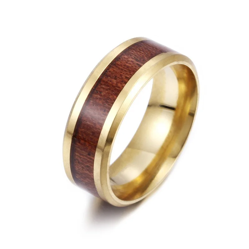 2020 Fashion New Stainless Steel Wedding Ring Inlaid Teak Wood Jewelry Titanium Steel Ring Size 6 / 7 / 8 / 9 / 10 / 11 / 12 /
2020 Fashion New Stainless Steel Wedding Ring Inlaid Teak Wood Jewelry Titanium Steel Ring Size 6 / 7 / 8 / 9 / 10 / 11 / 12 /