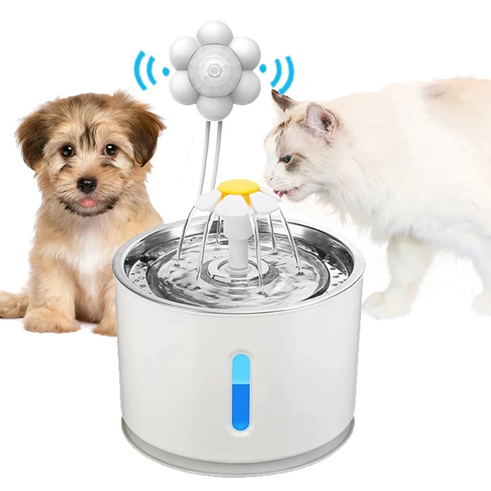 

Умный автоматический фонтан для воды для кошек, внешний электрический датчик освещенности воды, сенсорный переключатель Pey питателя