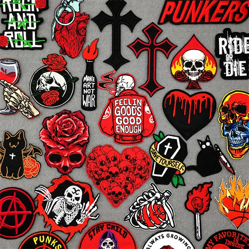 Punk not Dead Embroidered Patches for Clothing Stickers Iron on Patches Stripes Diy Appliques Patches on Clothes Stickers
Punk not Dead Embroidered Patches for Clothing Stickers Iron on Patches Stripes Diy Appliques Patches on Clothes Stickers