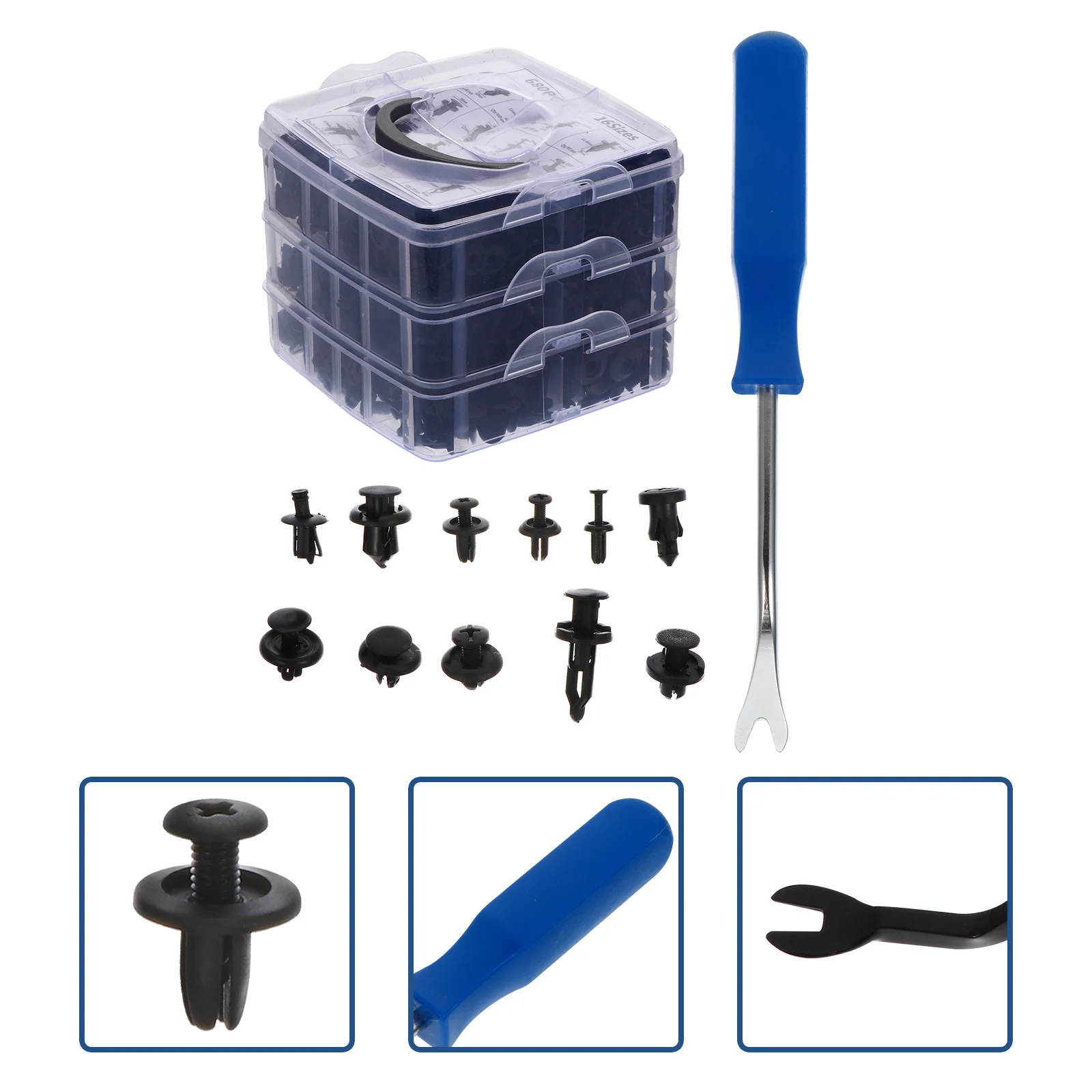 1 Box Auto Trim Clips Panel Trim Clips Vehicle Push Retainer Car Fastener Clips Dashboard Dismantle Fastener Bumper Pin Clips
1 Box Auto Trim Clips Panel Trim Clips Vehicle Push Retainer Car Fastener Clips Dashboard Dismantle Fastener Bumper Pin Clips