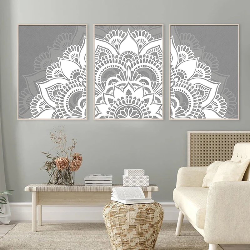 Серая богемная Настенная картина, подарок с узором мандалы, Абстрактный Цветочный узор, холст, постер, белые картины для йоги, декор для дома...
Серая богемная Настенная картина, подарок с узором мандалы, Абстрактный Цветочный узор, холст, постер, белые картины для йоги, декор для дома...