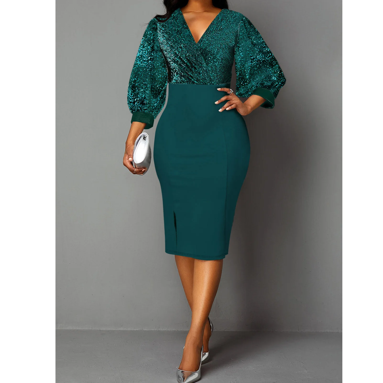 New Shiny High Waist Stitched Bright Silk Large Slim Wrap Hip Party Dress Medium Length Skirt
New Shiny High Waist Stitched Bright Silk Large Slim Wrap Hip Party Dress Medium Length Skirt