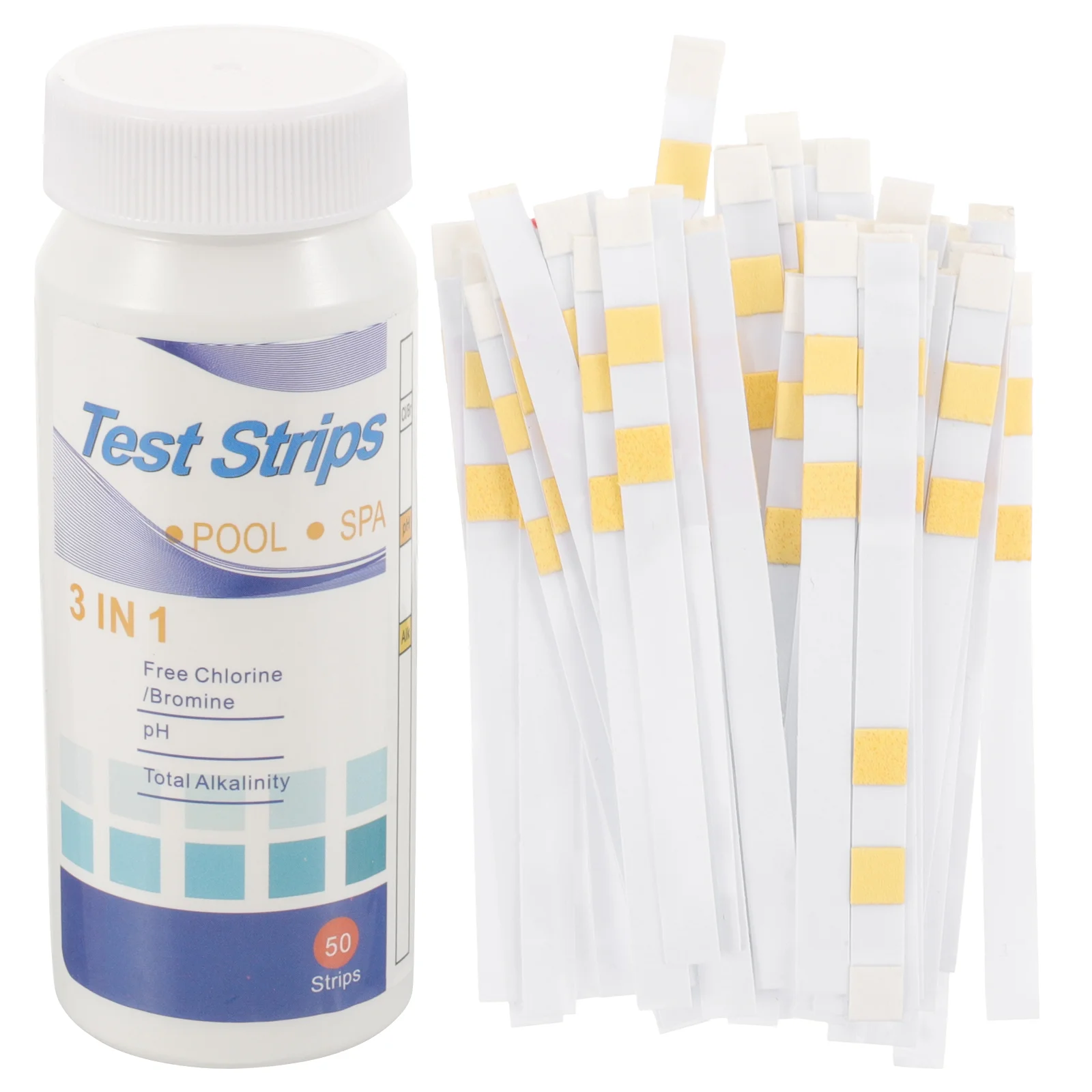 50 Pcs Ph Test Paper Swimming Pool Strip Chlorine Hardness Tool Water Quality Practical Strips 3-in-1
50 Pcs Ph Test Paper Swimming Pool Strip Chlorine Hardness Tool Water Quality Practical Strips 3-in-1