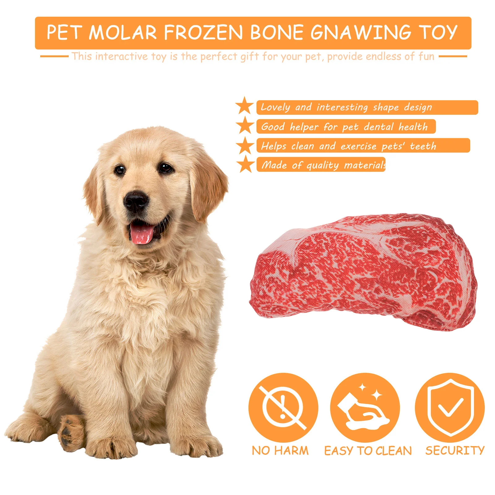 Dog Toy Toys Steak Puppy Chew Artificial Pet Plush Sound Molarsqueaky Roast Looking Real Chewers Beef Aggressive Bite Teeth
Dog Toy Toys Steak Puppy Chew Artificial Pet Plush Sound Molarsqueaky Roast Looking Real Chewers Beef Aggressive Bite Teeth