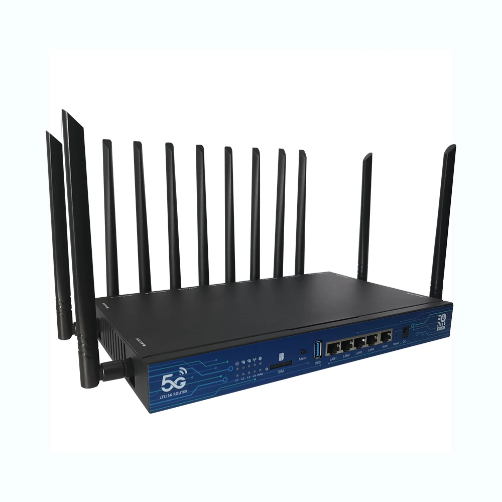 WiFi Network 5G Router Sim Industrial With Good WIFI Coverage Support 5G SA/NSA Network With Mesh 5G Router
WiFi Network 5G Router Sim Industrial With Good WIFI Coverage Support 5G SA/NSA Network With Mesh 5G Router