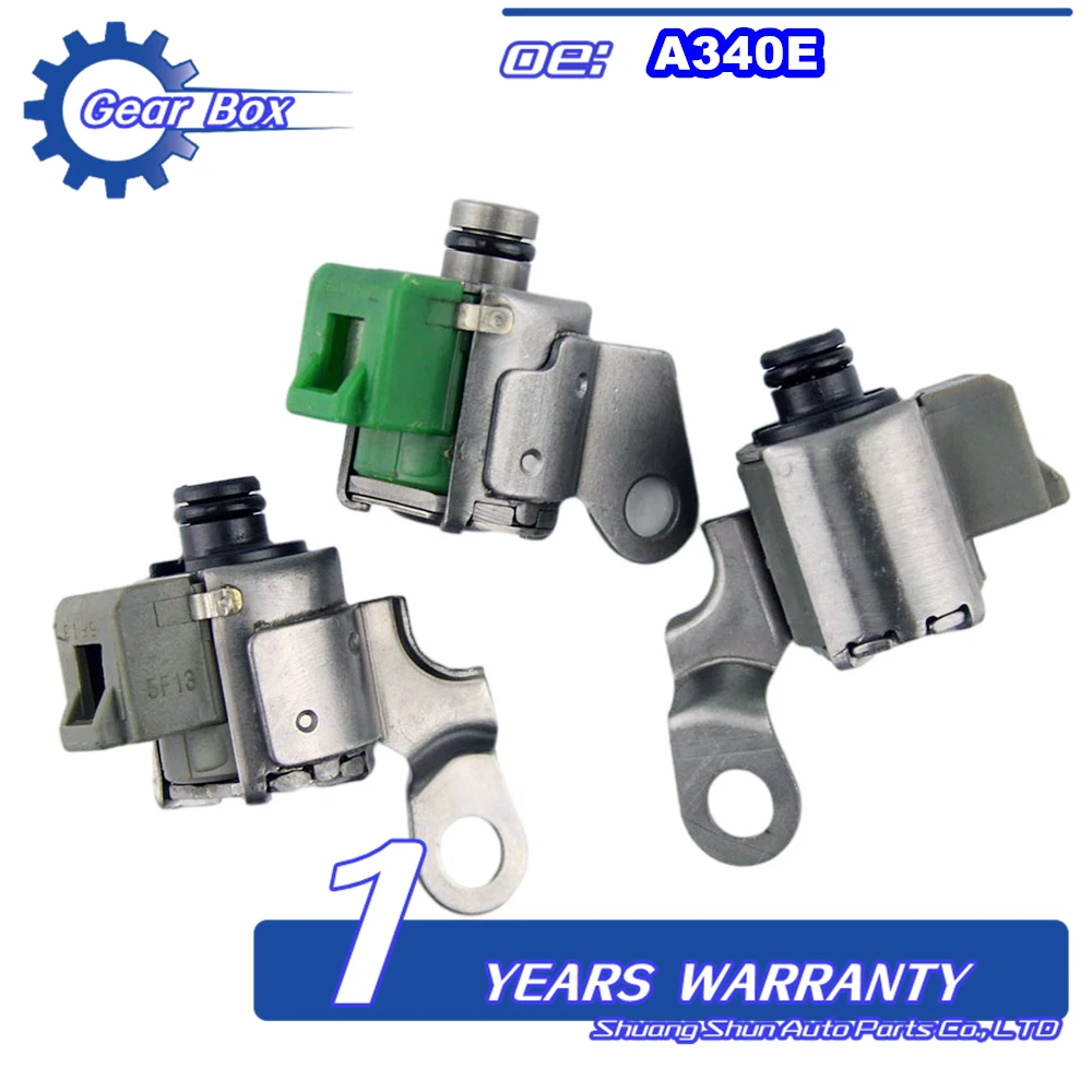 Auto Parts A340 A340E A340F AW4 Transmission Solenoid 3pcs 85420-22080 35250-50030 85420-30110 for Toyota Jeep Cherokee Lexus 
Auto Parts A340 A340E A340F AW4 Transmission Solenoid 3pcs 85420-22080 35250-50030 85420-30110 for Toyota Jeep Cherokee Lexus