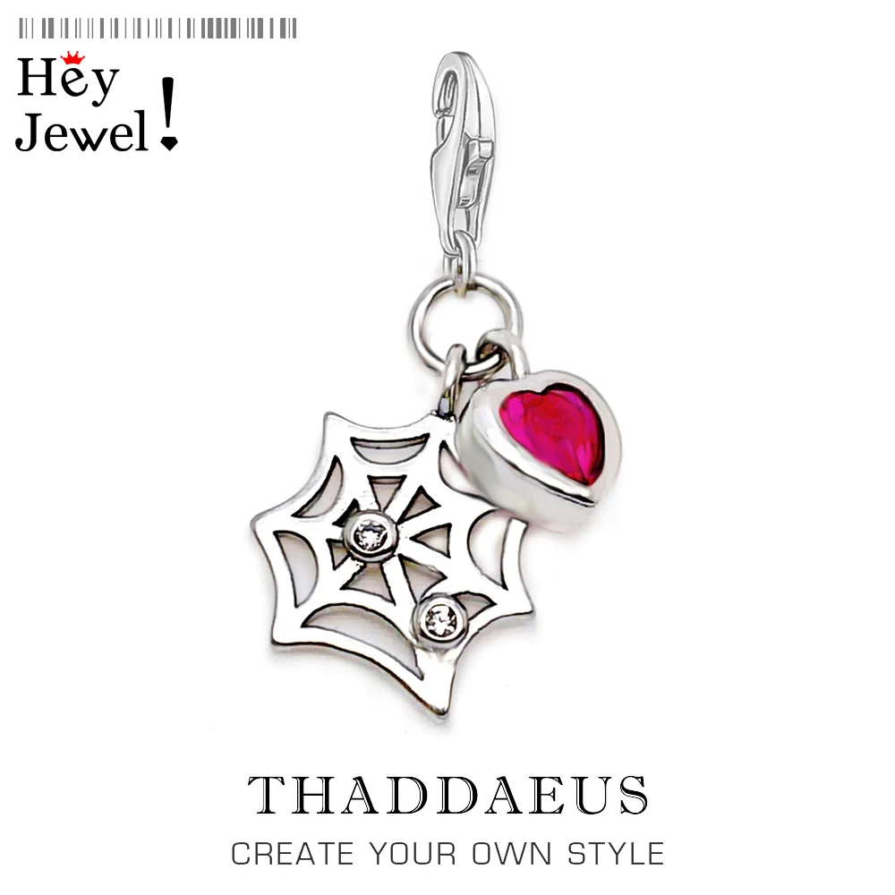 Spider's Web And Heart Charm For Women Fit Bracelet 925 Sterling Silver Romantic 2022 Brand New Gift
Spider's Web And Heart Charm For Women Fit Bracelet 925 Sterling Silver Romantic 2022 Brand New Gift