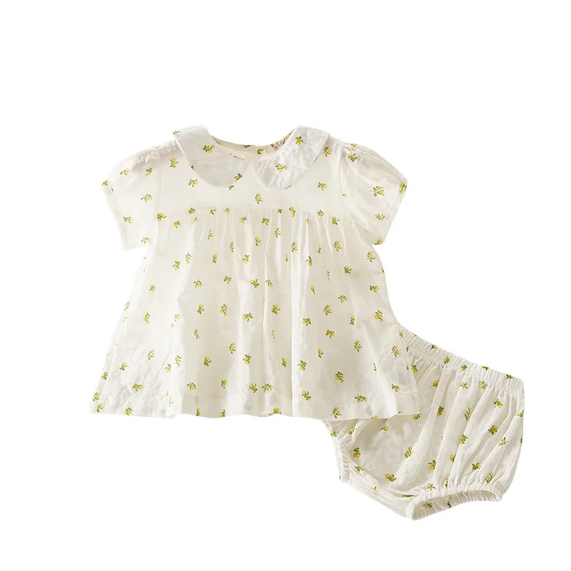 2022 Summer Baby Dress Pant Suit Cotton Small Floral Dresses Doll Collar Baby Girls Clothing Fashion Princess Clothes Set 2PCS
2022 Summer Baby Dress Pant Suit Cotton Small Floral Dresses Doll Collar Baby Girls Clothing Fashion Princess Clothes Set 2PCS