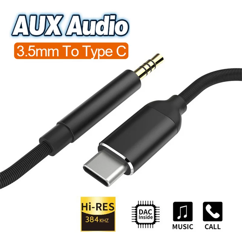 TPE USB Type C To 3.5mm Aux Audio Cable Headphone Jack Adapter Car Aux for Samsung S20 Plus Note 20 S21 Ultra Xiaomi Huawei
TPE USB Type C To 3.5mm Aux Audio Cable Headphone Jack Adapter Car Aux for Samsung S20 Plus Note 20 S21 Ultra Xiaomi Huawei