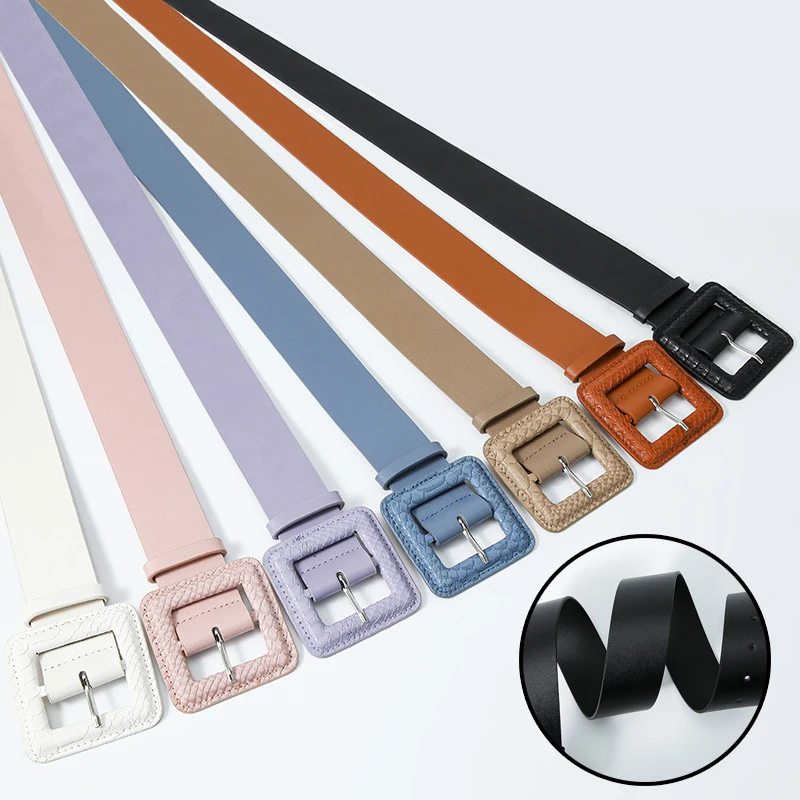 4.3cm Wide Long PU Leather Women Belt Candy Color Fashion Denim Jeans Dress Waistband Square Buckle Decorative Waist Belt
4.3cm Wide Long PU Leather Women Belt Candy Color Fashion Denim Jeans Dress Waistband Square Buckle Decorative Waist Belt