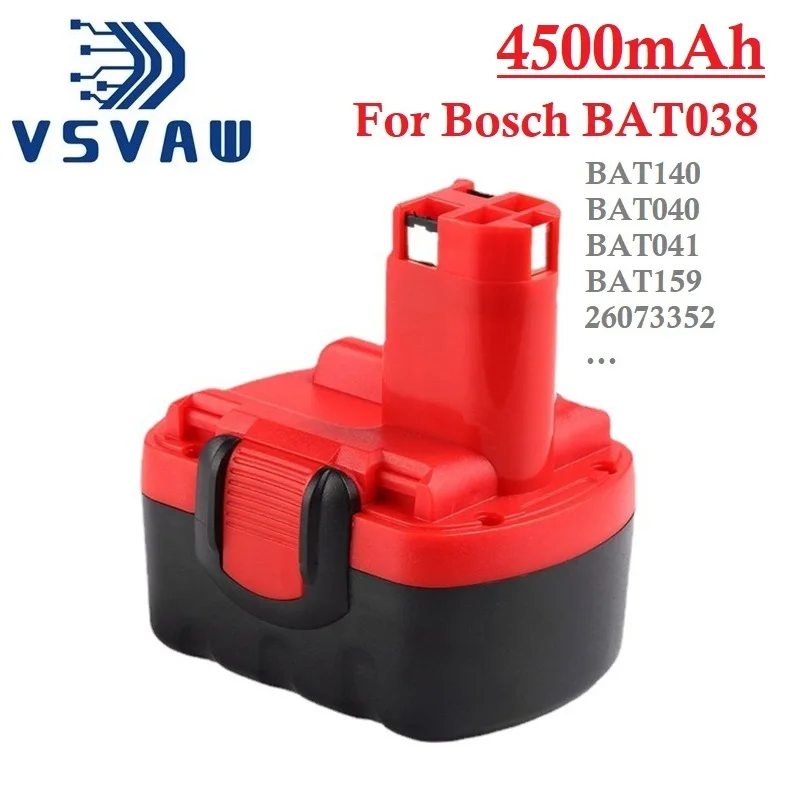 Перезаряжаемый Ni-MH аккумулятор VSVAW 14,4 В 4500 мАч для Bosch BAT159 BAT140 BAT038 BAT040 BAT041 2607335533 PSR GSR Tools
Перезаряжаемый Ni-MH аккумулятор VSVAW 14,4 В 4500 мАч для Bosch BAT159 BAT140 BAT038 BAT040 BAT041 2607335533 PSR GSR Tools