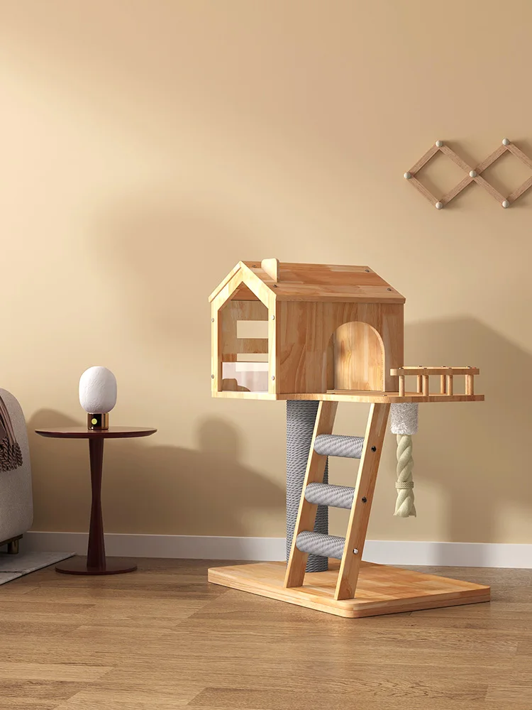 Solid Wood Cat Climbing Frame Cat Nest Cat Tree One Small Cat Shelf Cat Scratching Column Cat House Climbing Frame Wooden Toys
Solid Wood Cat Climbing Frame Cat Nest Cat Tree One Small Cat Shelf Cat Scratching Column Cat House Climbing Frame Wooden Toys