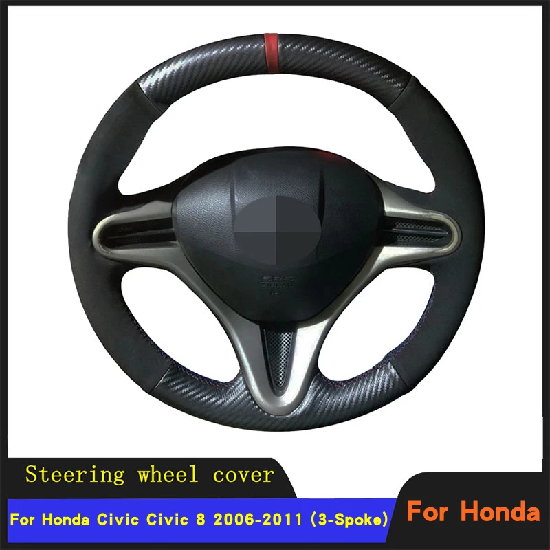 Car Steering Wheel Cover Braid Wearable Suede Leather For Honda Civic Civic 8 2006 2007 2008 2009 2010 2011 (3-Spoke)
Car Steering Wheel Cover Braid Wearable Suede Leather For Honda Civic Civic 8 2006 2007 2008 2009 2010 2011 (3-Spoke)