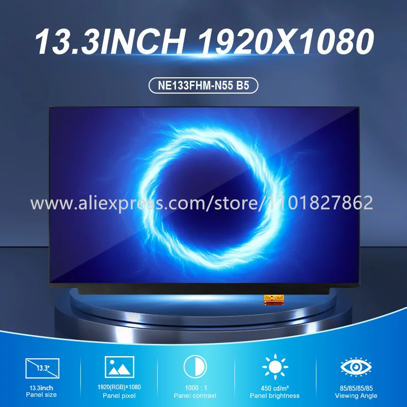 13.3 Inch LCD Screen NE133FHM-N55 TFT LCD Modules 30 Pins Suitable For Laptop Display Brightness 450 Cd/m²
13.3 Inch LCD Screen NE133FHM-N55 TFT LCD Modules 30 Pins Suitable For Laptop Display Brightness 450 Cd/m²