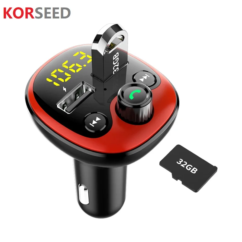 Bluetooth 5.0 Fm Transmitter Radio Handsfree Car Kit Dual USB Charger Car Mp3 Player TF U Disk Music Player Car modulator
Bluetooth 5.0 Fm Transmitter Radio Handsfree Car Kit Dual USB Charger Car Mp3 Player TF U Disk Music Player Car modulator